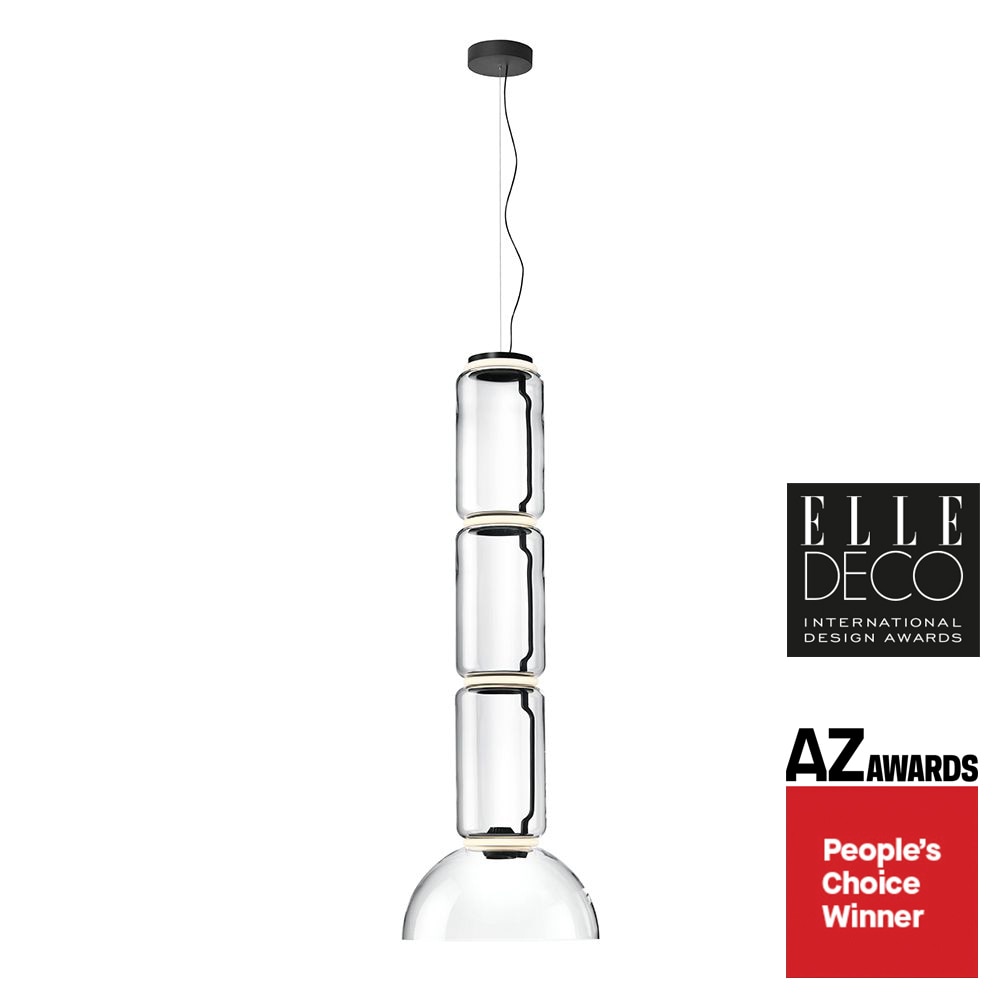 Flos Noctambule S3 Low Cylinder & Bowl Suspension Suspension Lighting