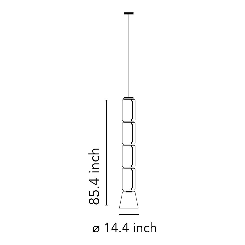 Noctambule S4 Low Cylinder & Cone Suspension Dimensions