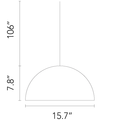 Skygarden Small Suspension Dimensions