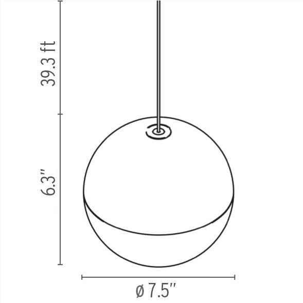 String Lights Round Suspension Dimensions