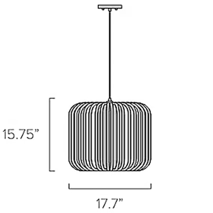 Bamboo M Suspension Dimensions