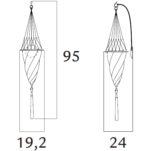 Cesendello Glass Arc Wall Dimensions