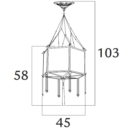 Concubine Loto Suspension Dimensions