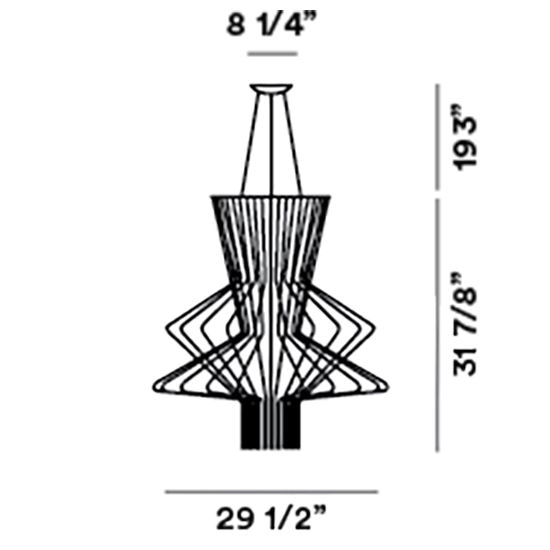 Allegro Suspension Ritmico Dimensions