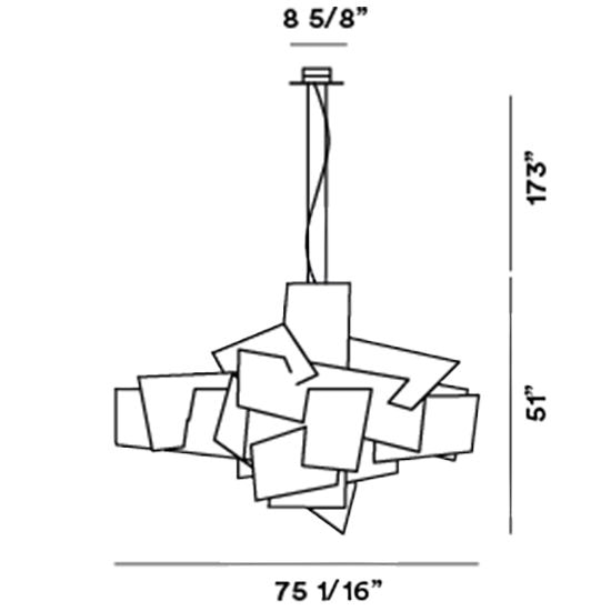 Big Bang XL Suspension Dimensions