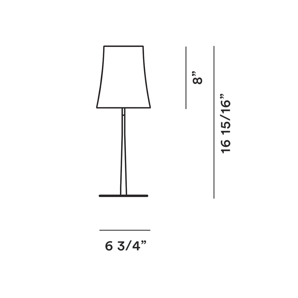 Birdie Easy Table Dimensions