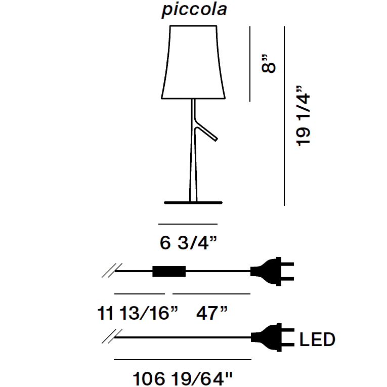 Birdie Table Dimensions