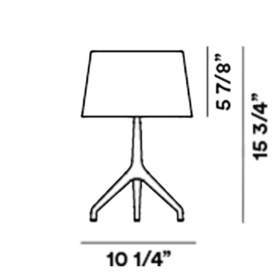 Lumiere xxs Table Dimensions