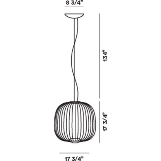 Spokes 2 Midi Suspension Dimensions