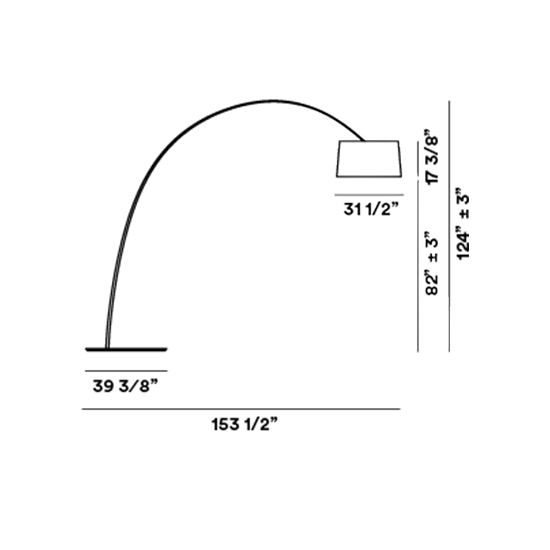 Twice as Twiggy Floor Dimensions