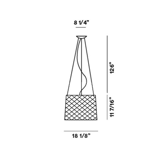 Twiggy Grid Outdoor Suspension Dimensions