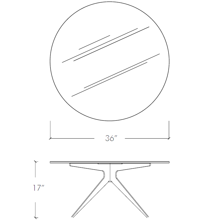 Dean Round Coffee Table Dimensions