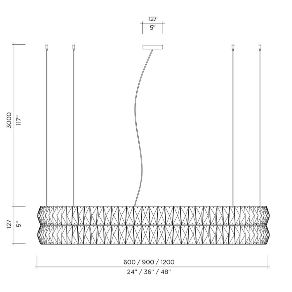 Gia Round Suspension Dimensions