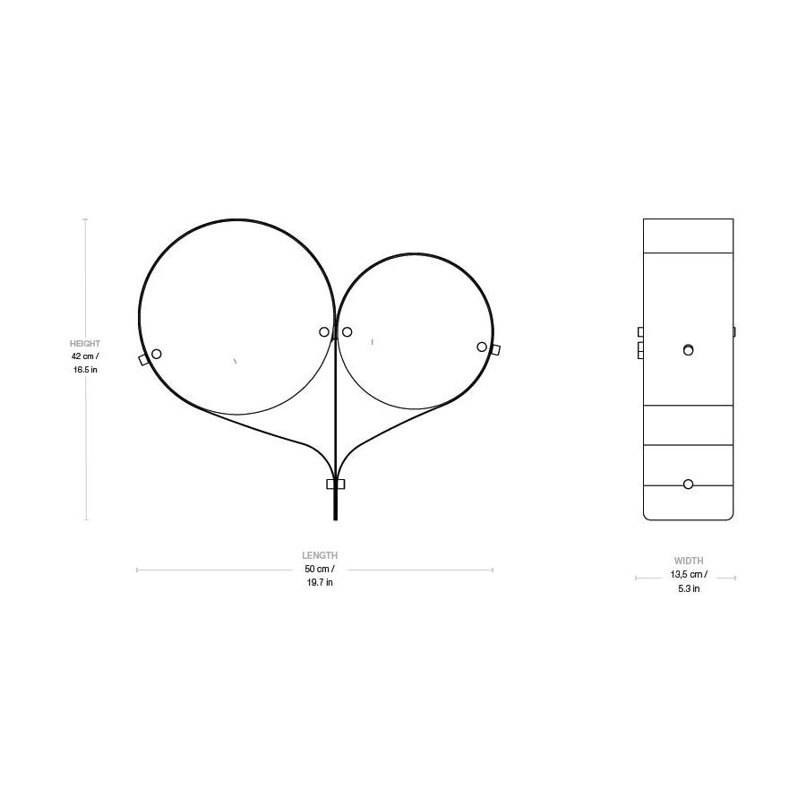 Coppia Table Dimensions
