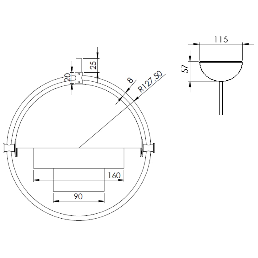 Multi-Lite Small Suspension Dimensions