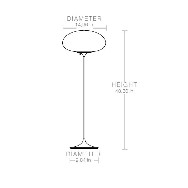 Stemlite H110cm Floor Dimensions