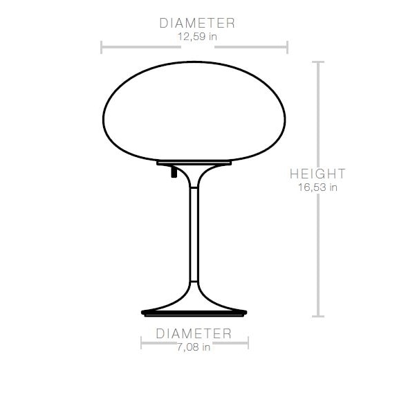 Stemlite H42cm Table Dimensions
