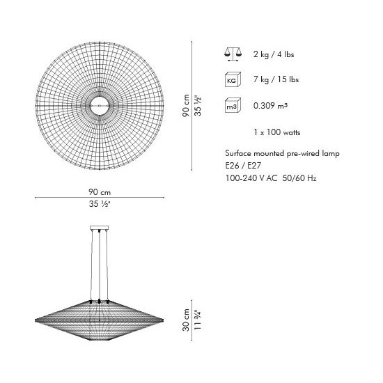 Halo Disc Suspension Dimensions