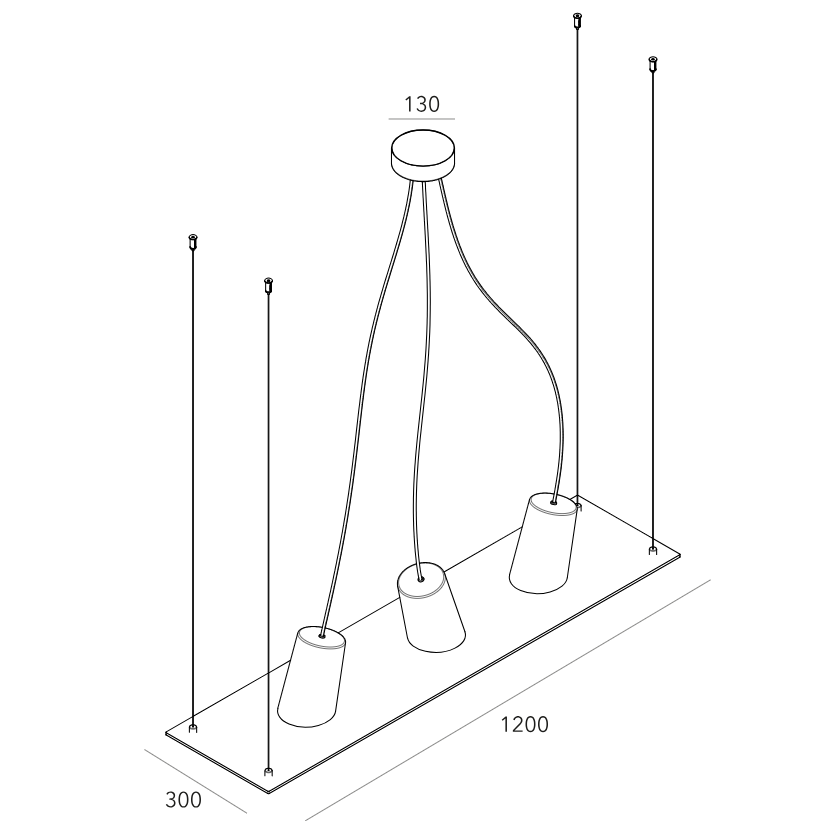 Handmade Suspension Dimensions