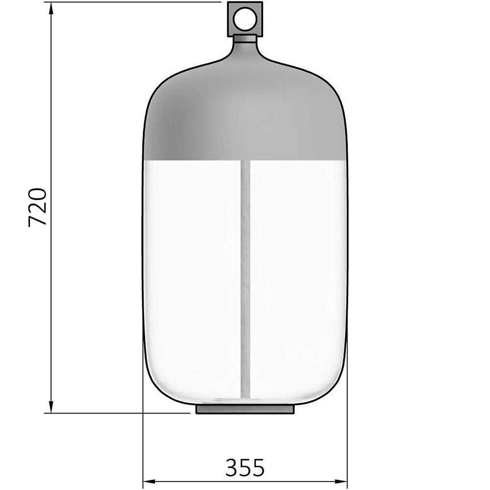 T-Cotta The Lamp FL Floor Dimensions