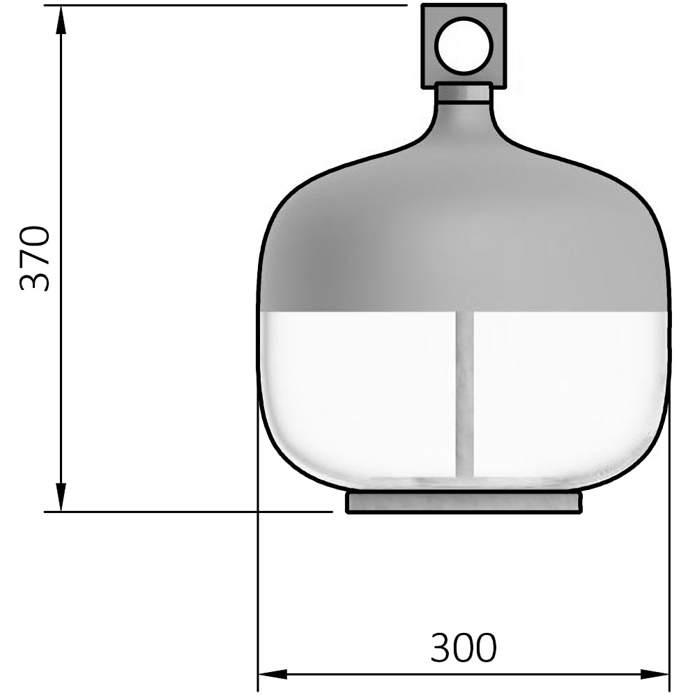 T-Cotta The Lamp TS Table Dimensions