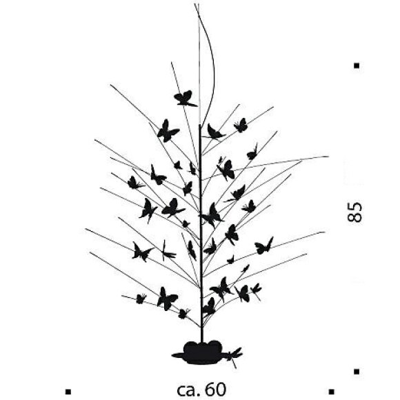 La Festa delle Farfalle Suspension Dimensions