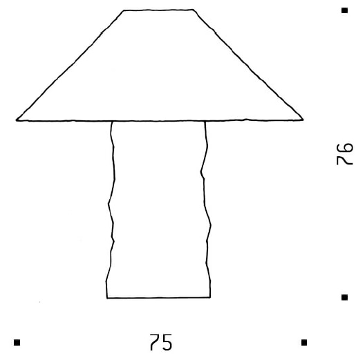 Lampampe Table Dimensions