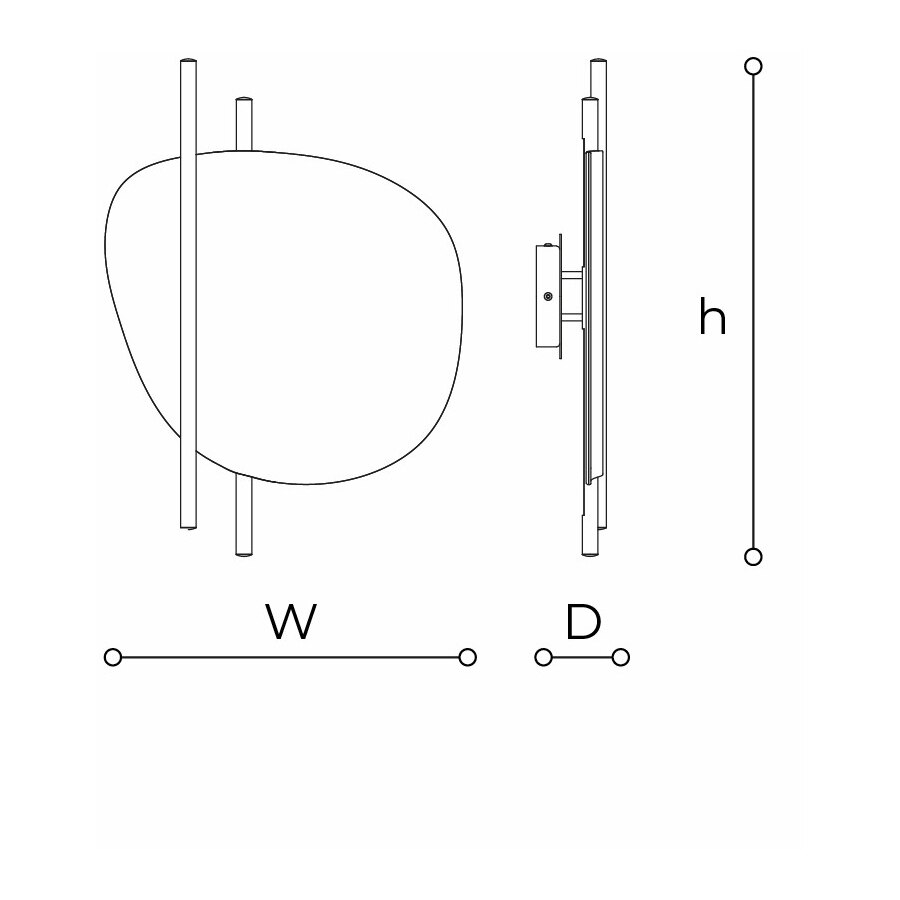 Clip 4050/AP45 Wall Dimensions