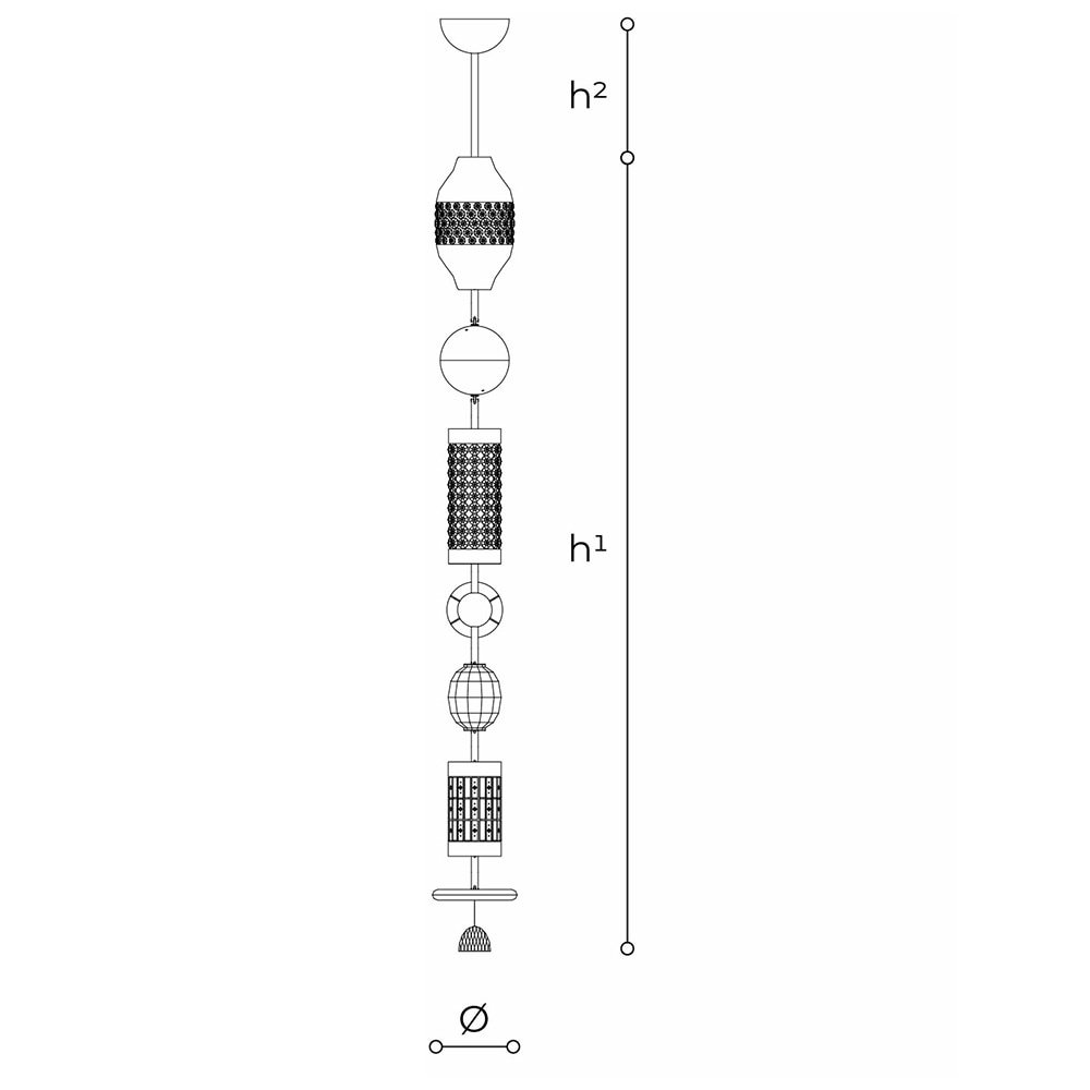 Odette Odile 2360/Comp. H Suspension Dimensions