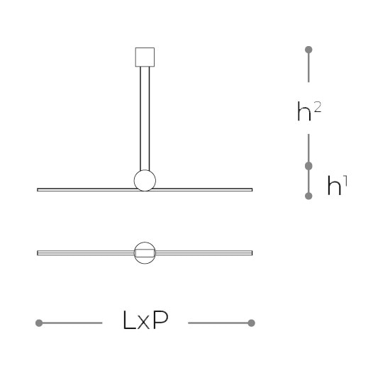 8146 Regolo Suspension Dimensions