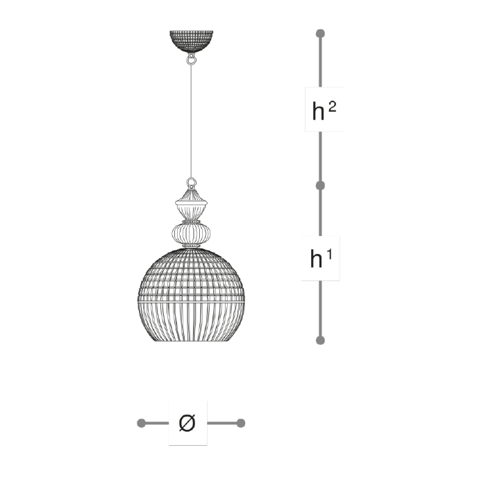 Amelie 8162/SP Suspension Dimensions