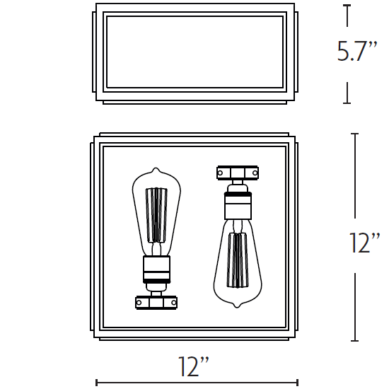 Elm Lantern Small Outdoor Ceiling Dimensions
