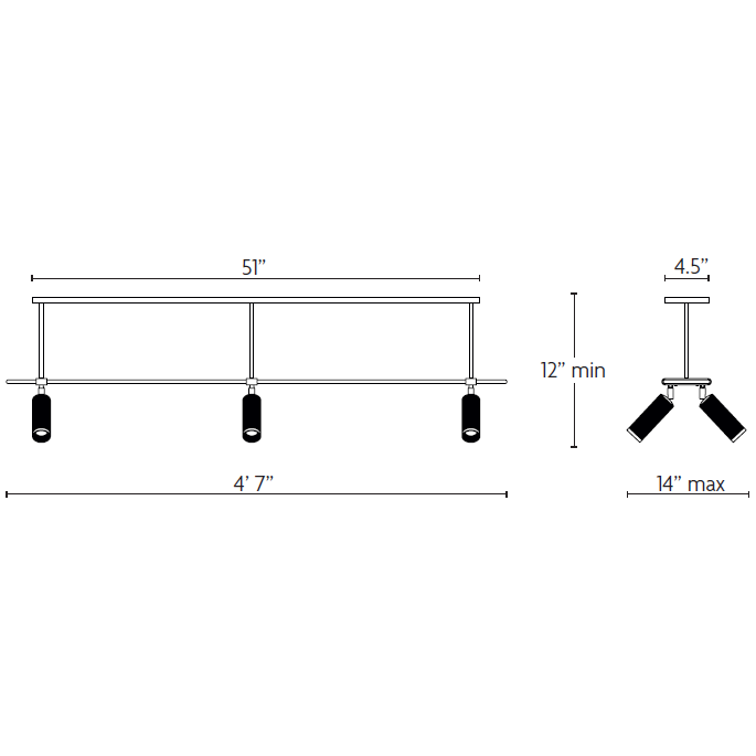 Spot 6 Suspension System Dimensions