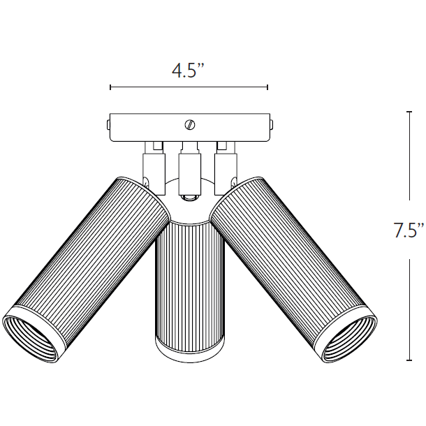 Spot Triple Ceiling Dimensions