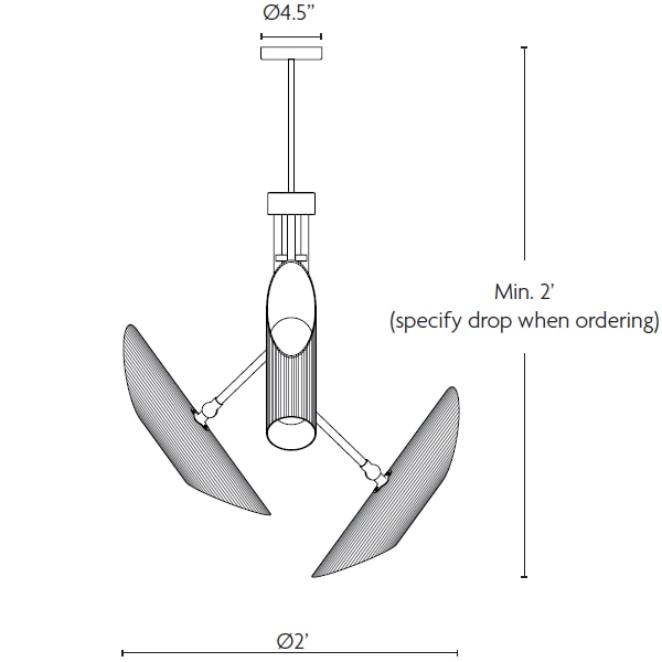 Vector Pendant Suspension Dimensions