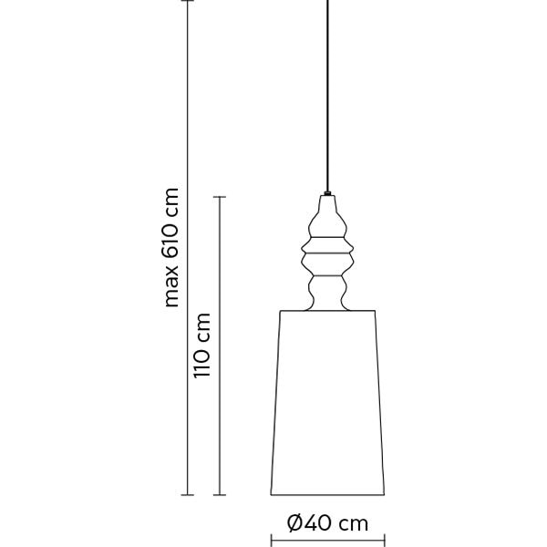 Alibabig 40cm Outdoor Suspension Dimensions