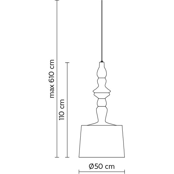 Alibabig 50cm Outdoor Suspension Dimensions