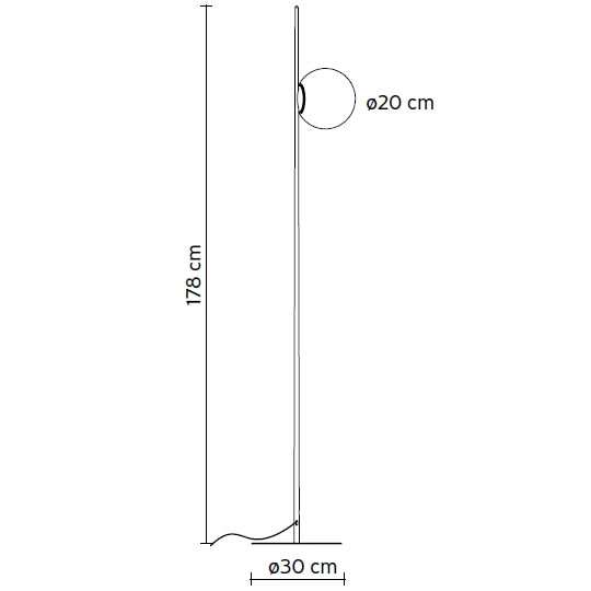 Atmosphere Outdoor Floor/Bollard Dimensions