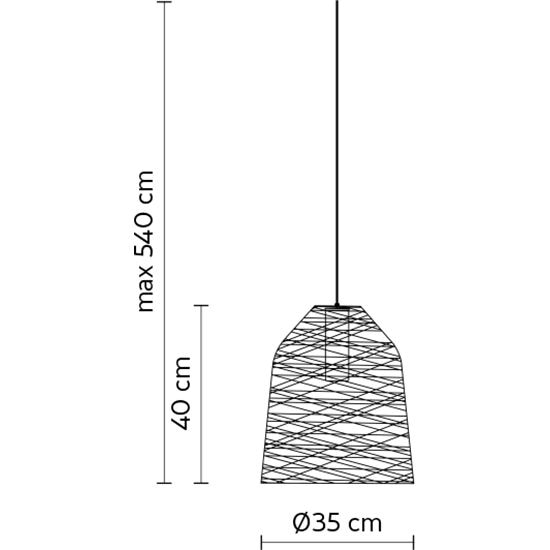 Black Out Outdoor Suspension Dimensions