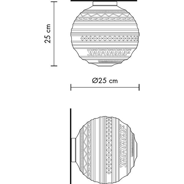 Braille Ceiling/Wall Dimensions