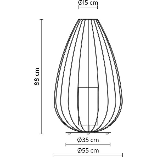 Cell Narrow Outdoor Floor Dimensions