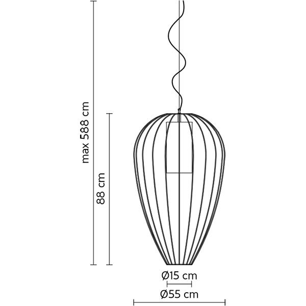 Cell Narrow Outdoor Suspension Dimensions