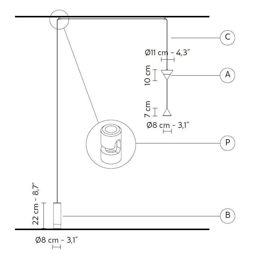 Filomena Double Floor/Suspension Dimensions