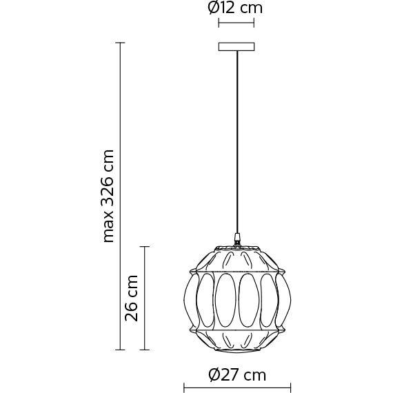 Ginger 2 Outdoor Suspension Dimensions