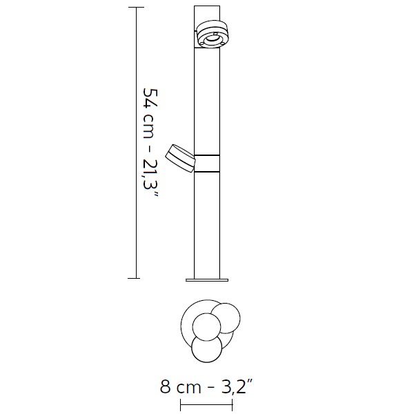 Jaco Composition Outdoor Bollard Dimensions