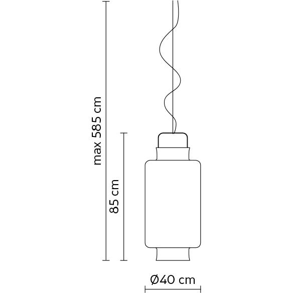 Kimono Large Outdoor Suspension Dimensions