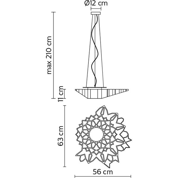Notredame Small Suspension Dimensions