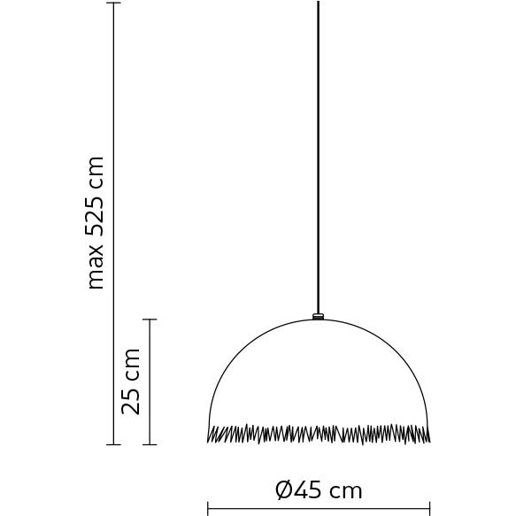 Plancton Outdoor Suspension Dimensions