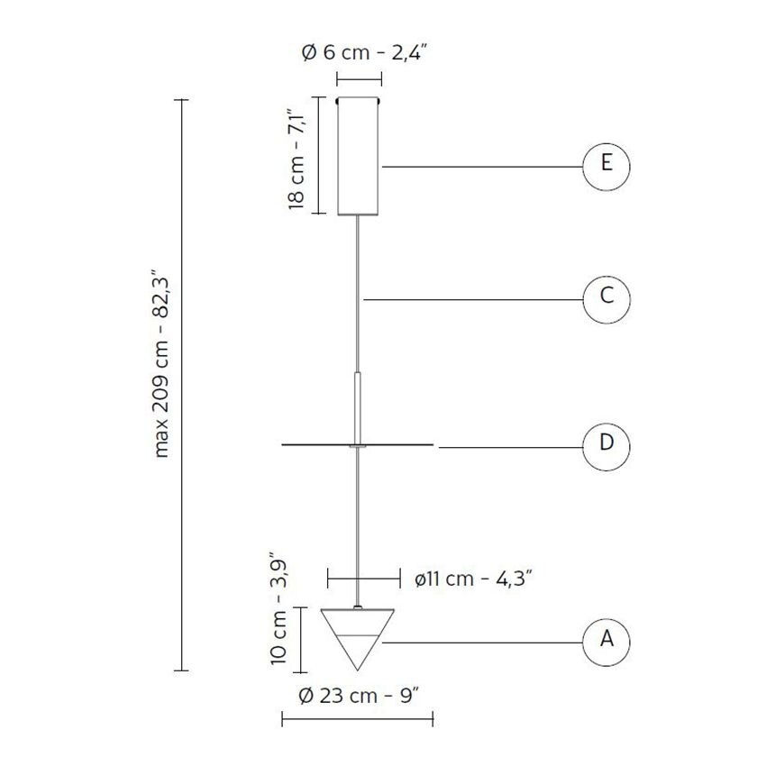 Stralunata Suspension Dimensions