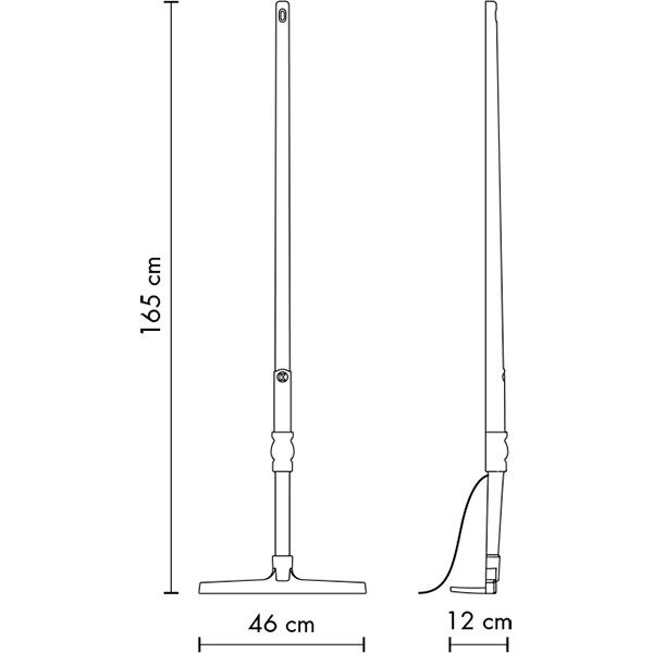 Tobia Rake Outdoor Floor/Wall Dimensions